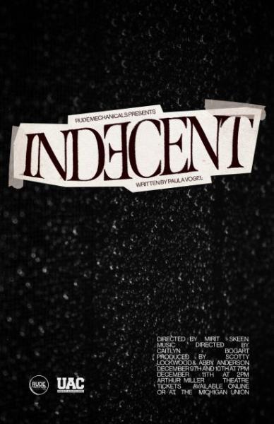Indecent presented by Rude Mechanicals