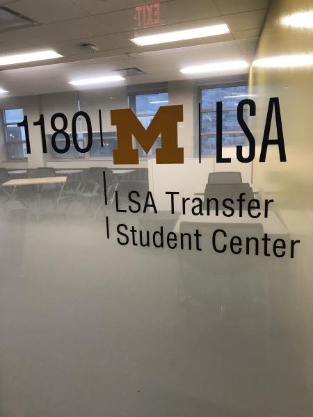Transfer Student Center front door