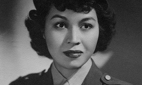 Vicky Barner during her service in WWII as a nurse.