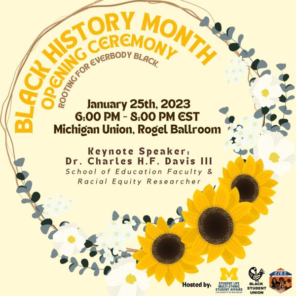 BHM Opening Ceremony flier