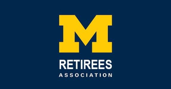 image of the block M with UM Retiree listed below