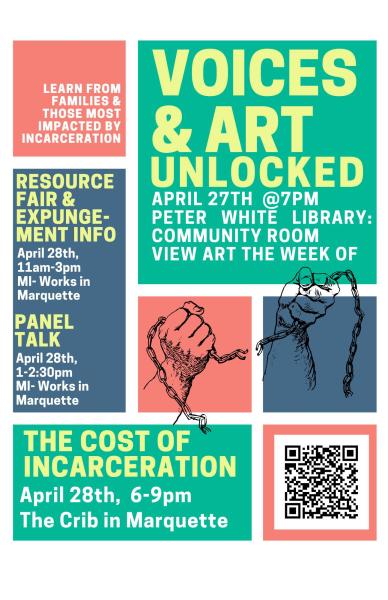 Voices & Art Unlocked Flyer