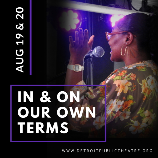 Artist & storyteller, Marjani, performing on stage