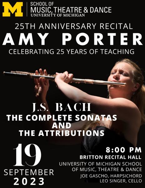 Amy Porter, flute and Joseph Gascho, harpsichord