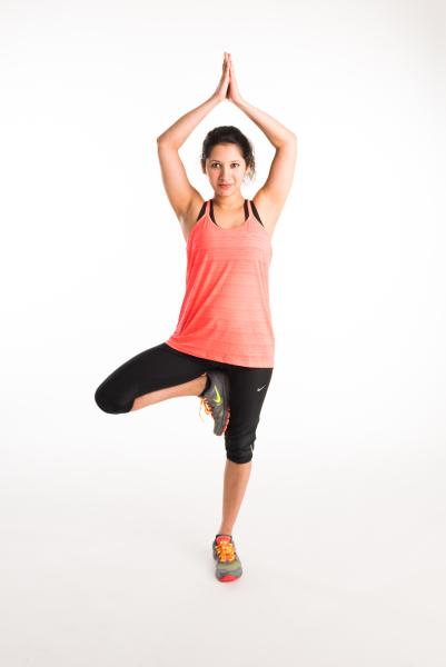 person in yoga pose