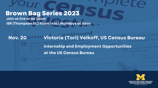PSC Brownbag Series: Internship and Employment Opportunities at the US Census