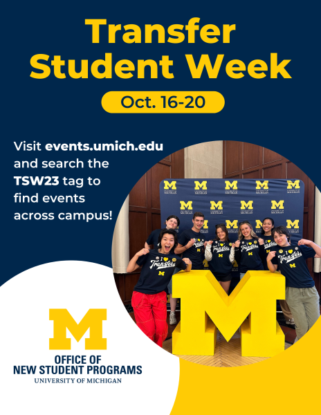 Transfer Student Week Flyer