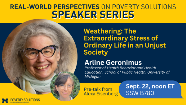 Geronimus and Eisenberg lecture promo