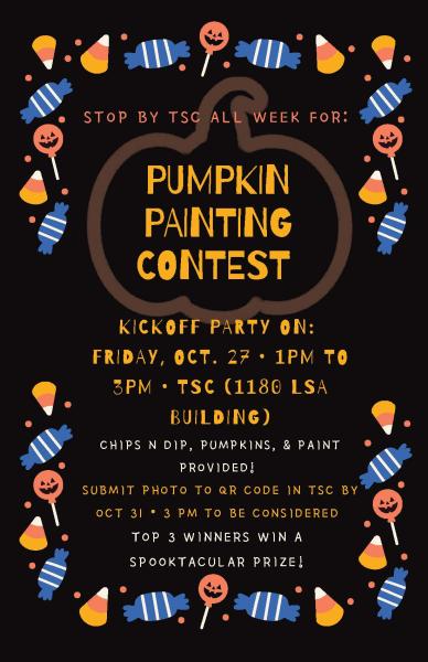 Pumpkin Painting Contest KickOff Party Flyer