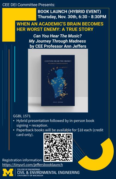 Flyer for Ann Jeffers's Book Launch