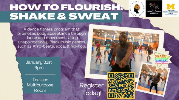 Event details provided and two photos. 1 photo of a Black man dancing with a group of children and women dancing behind him. 2nd photo of Black man ldancing with a group of children and women dancing behind him.