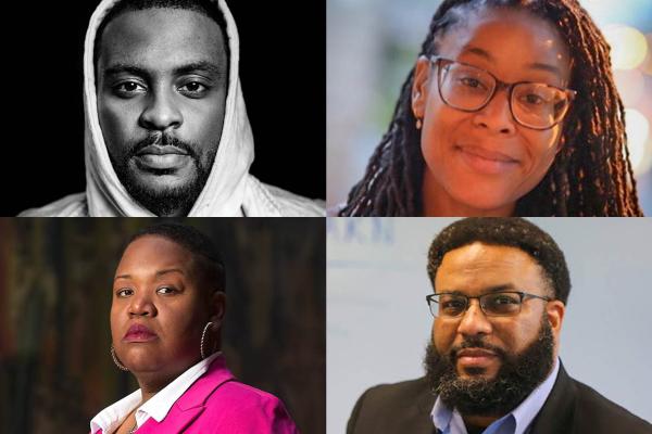 Clockwise from upper left: Stevie Johnson, Lauren Kelly, Roderick Wallace, Deidre Smith.