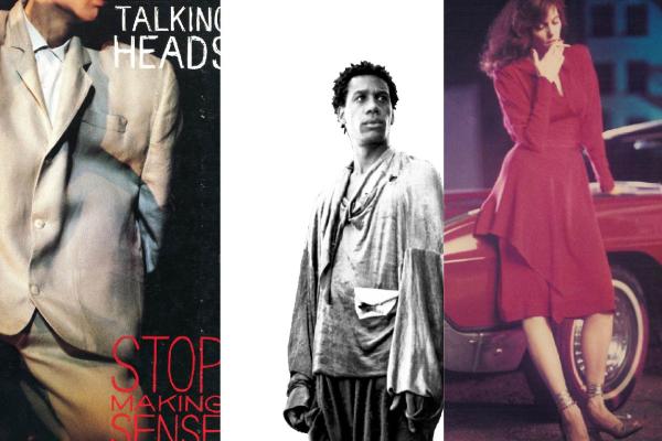 Still shots from the movies "Stop Making Sense," "The Brother from Another Planet," and "Choose Me."