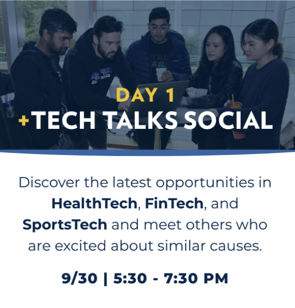 +Tech Bash Day 1 with description and photo of students working