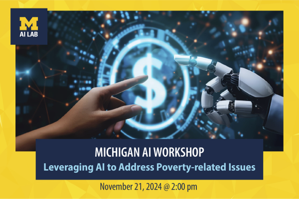 human finger touching robot finger in front of a dollar sign