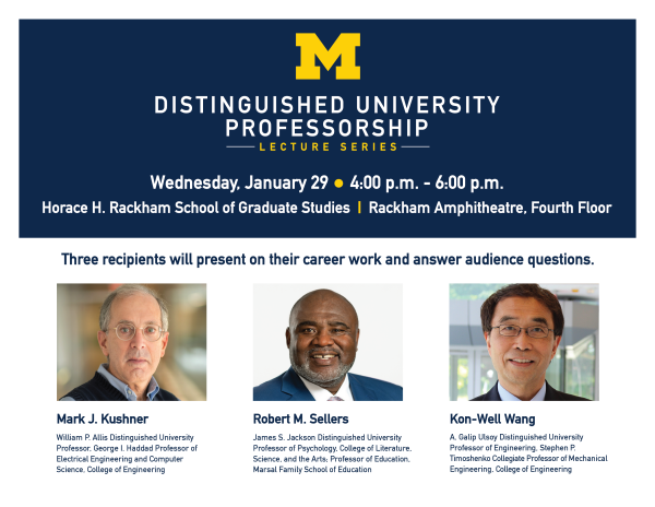 Distinguished University Professorship Lecture Series - Wednesday, January 29, 2025