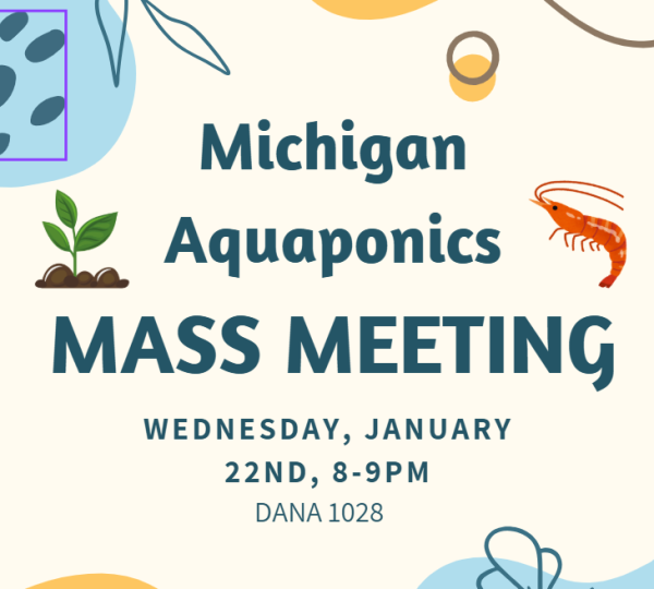 Michigan Aquaponics Mass Meeting Poster