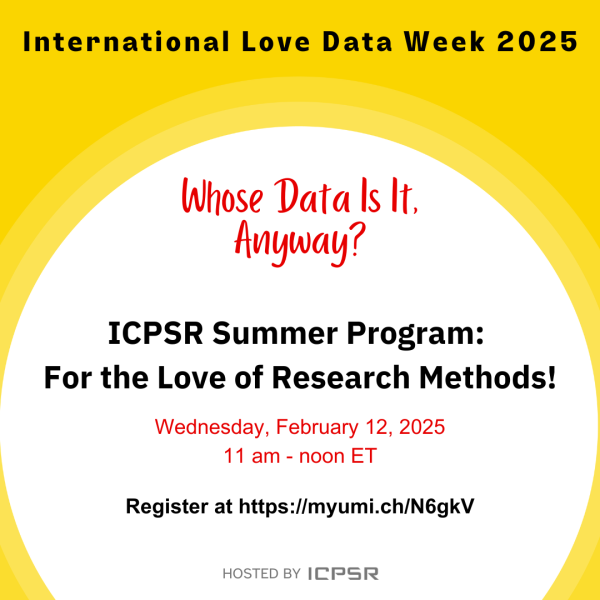 Promo image for an ICPSR webinar