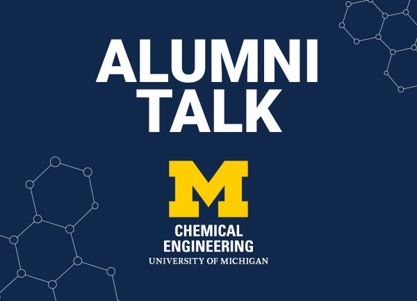 Image of text that reads "Alumni Talk"