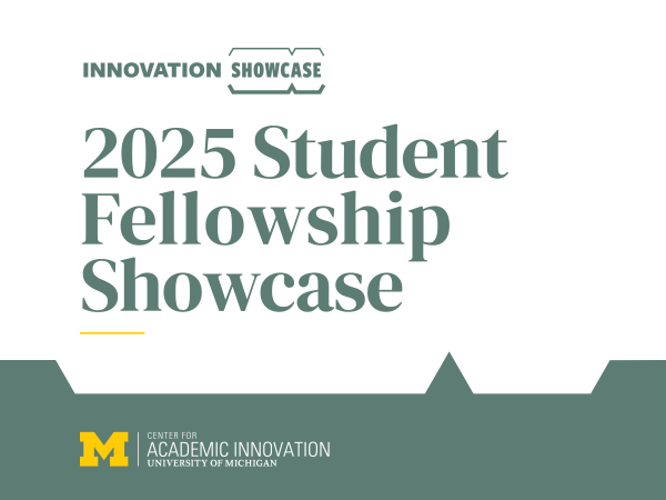 Text image promoting the “2025 Student Fellowship Showcase”