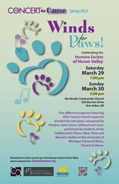 Winds for Paws: U-M SMTD & Concert4aCause