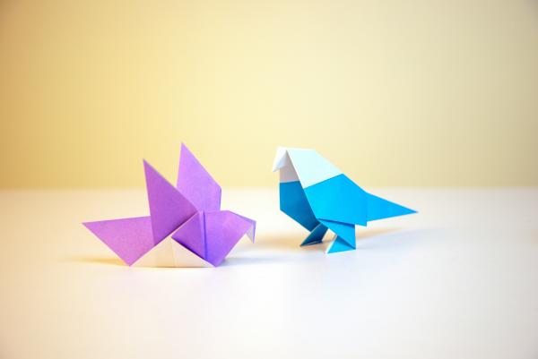 Origami birds