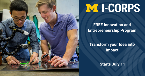 Michigan I-Corps, Free Innovation Workshop