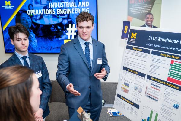 Student presents research