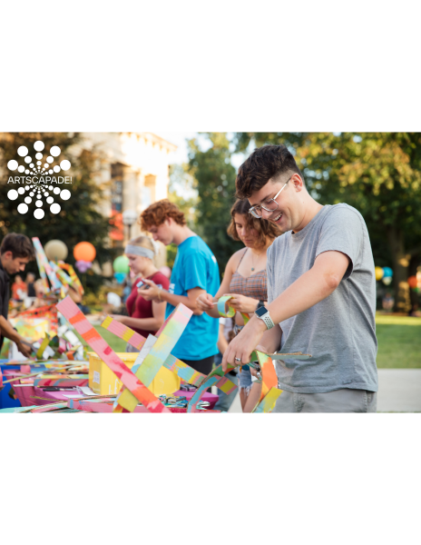Students make art outside of UMMA