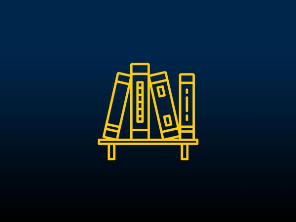 Four books on a shelf