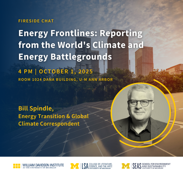 Bill Spindle will speak Oct. 1
