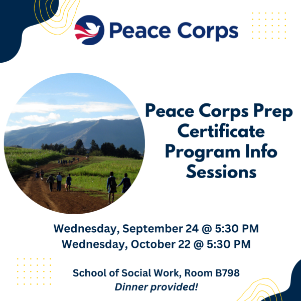 Peace Corps Prep Information Sessions