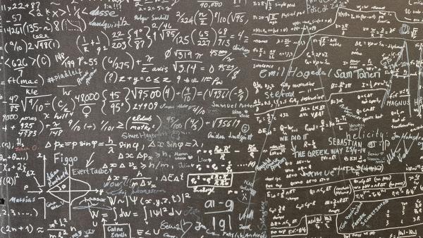 Math Equations on a Chalkboard