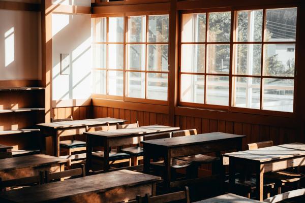 Classroom with big window