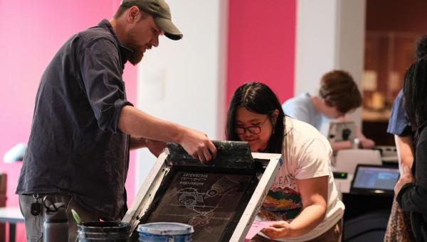 Session 2: Print Demonstration and Exhibition Tour of American Sampler with Nicole Marroquin