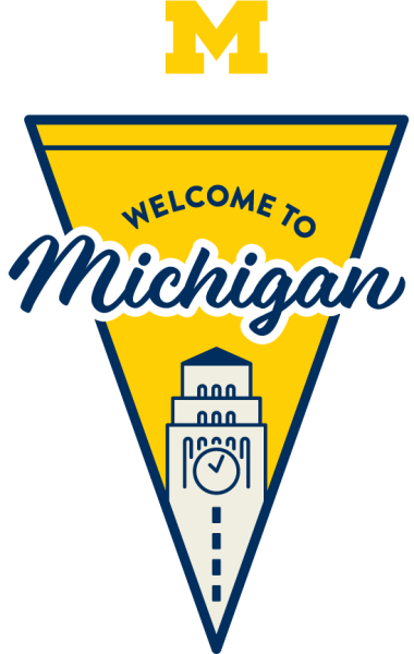 Welcome to Michigan pennant.