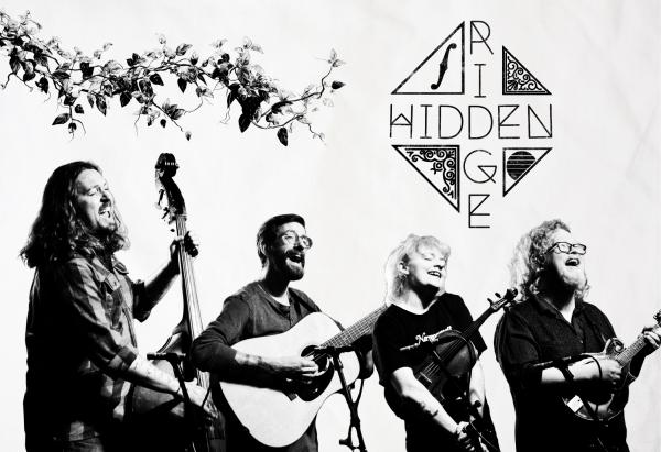 Black and white photo of the artists