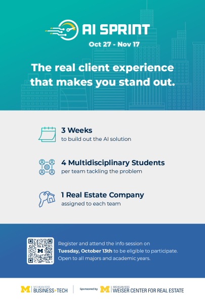 Flier on AI Sprint. The real client experience that makes you stand out.