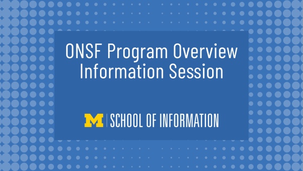 ONSF Program Overview Information Session - 10/22/2026
