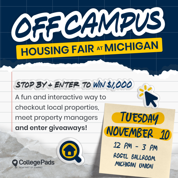 Details for housing fair, including details about $1000 prize draw for attendees