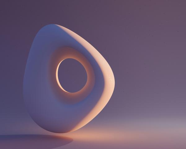 Sculpture with natural lighting