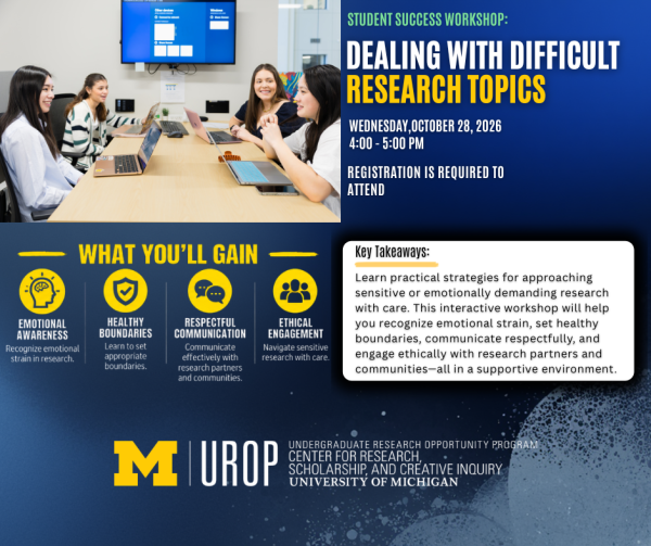Student Success Workshop Flyer
