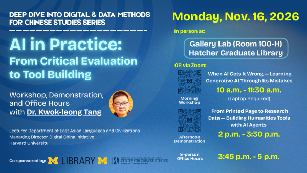 AI in Practice: From Critical Evaluation to Tool Building.