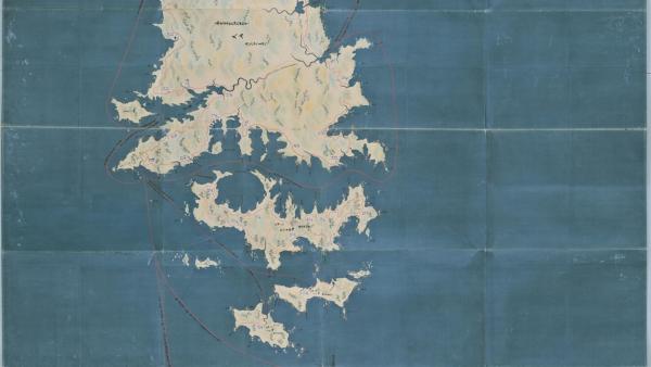 A photoscanned map of the Amami islands