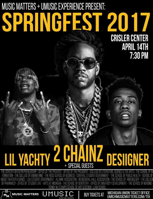 Expired) SpringFest 2017: Featuring 2 Chainz, Lil Yachty and
