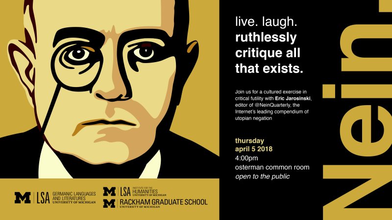 laugh. ruthlessly critique all that exists.