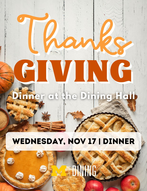 (Expired) Thanksgiving Dinner | Happening @ Michigan