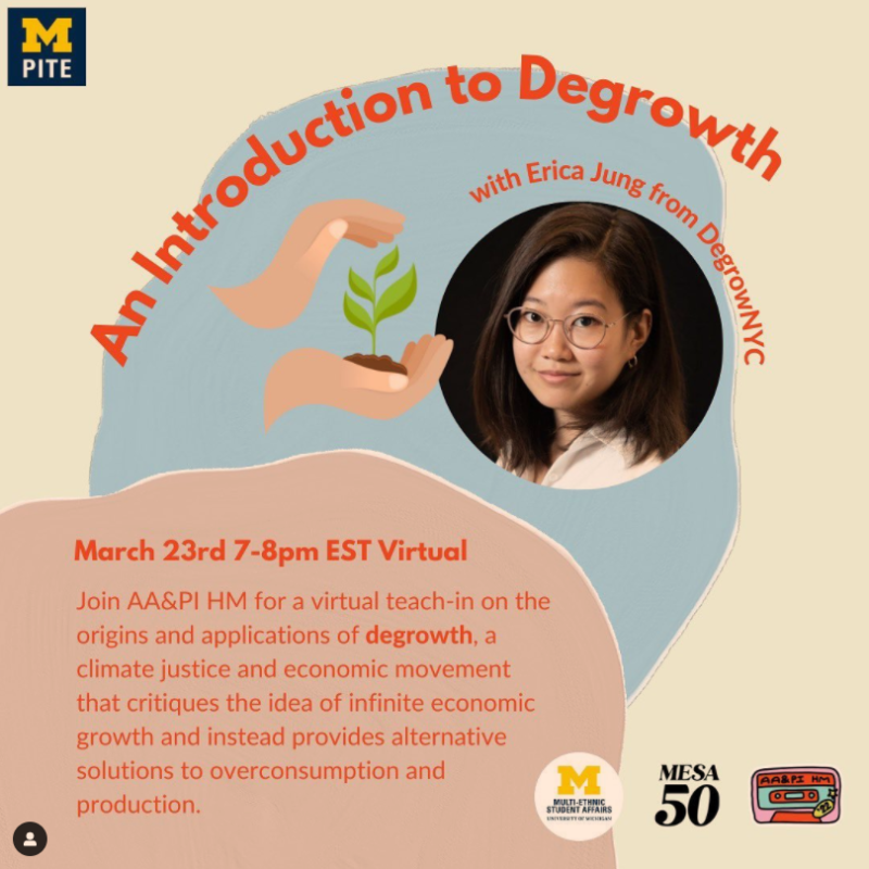 (Expired) AA&PI HM: Introduction to Degrowth | Happening @ Michigan