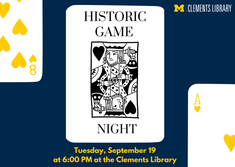 (Expired) Historic Game Night @ the Clements | Happening @ Michigan