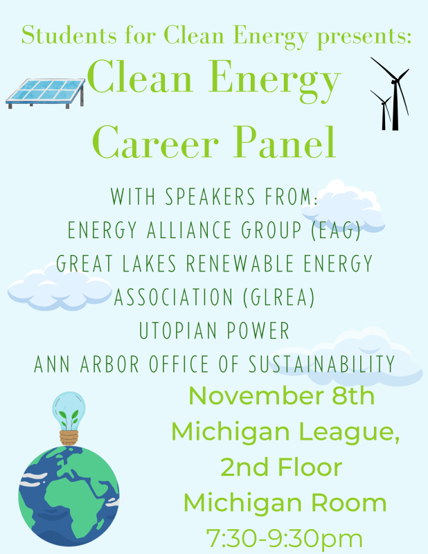 (Expired) Clean Energy Career Panel | Happening @ Michigan